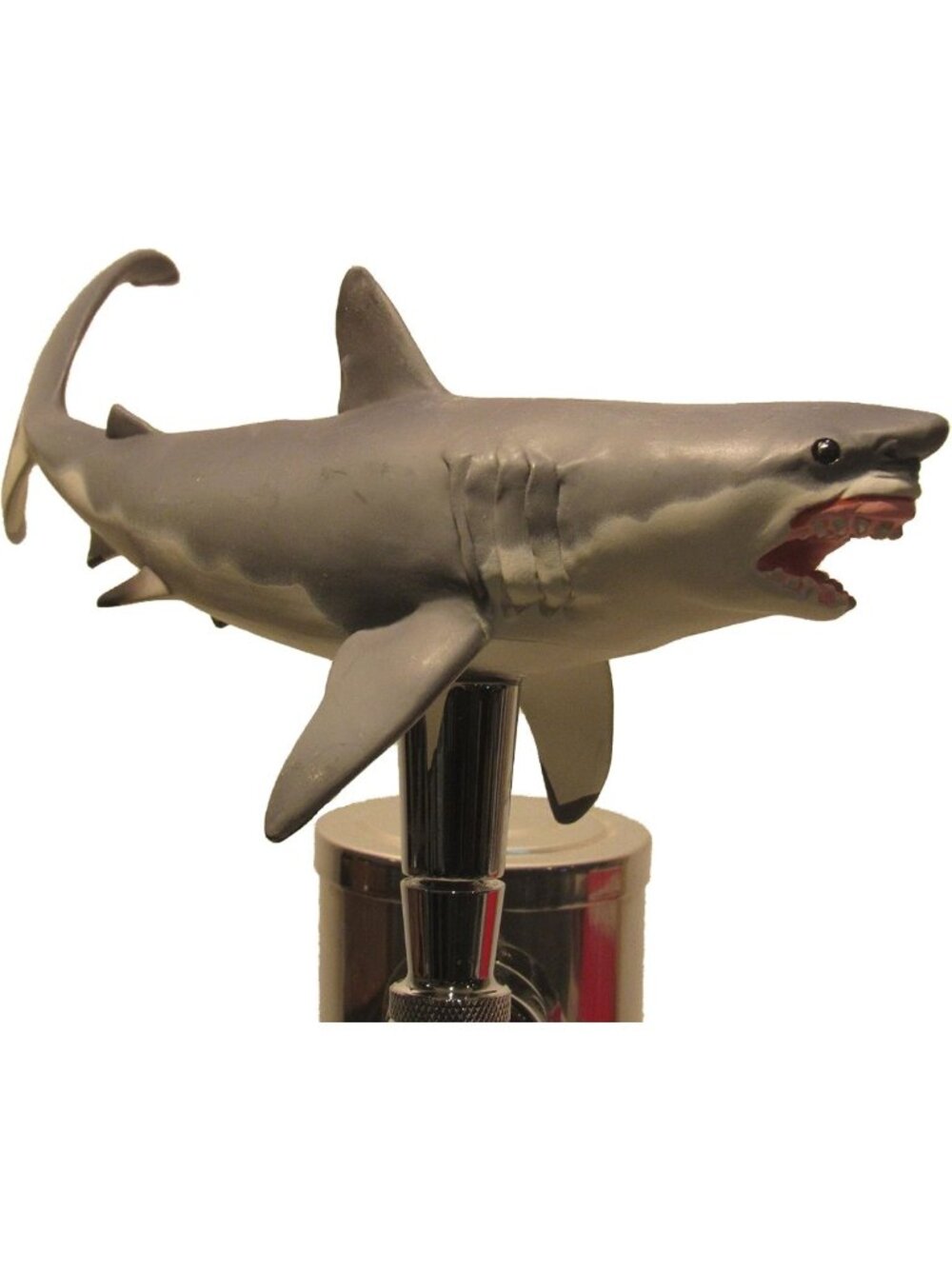 Great White Shark Beer Tap Handle - Unique Collectible for Sports Bar Decor